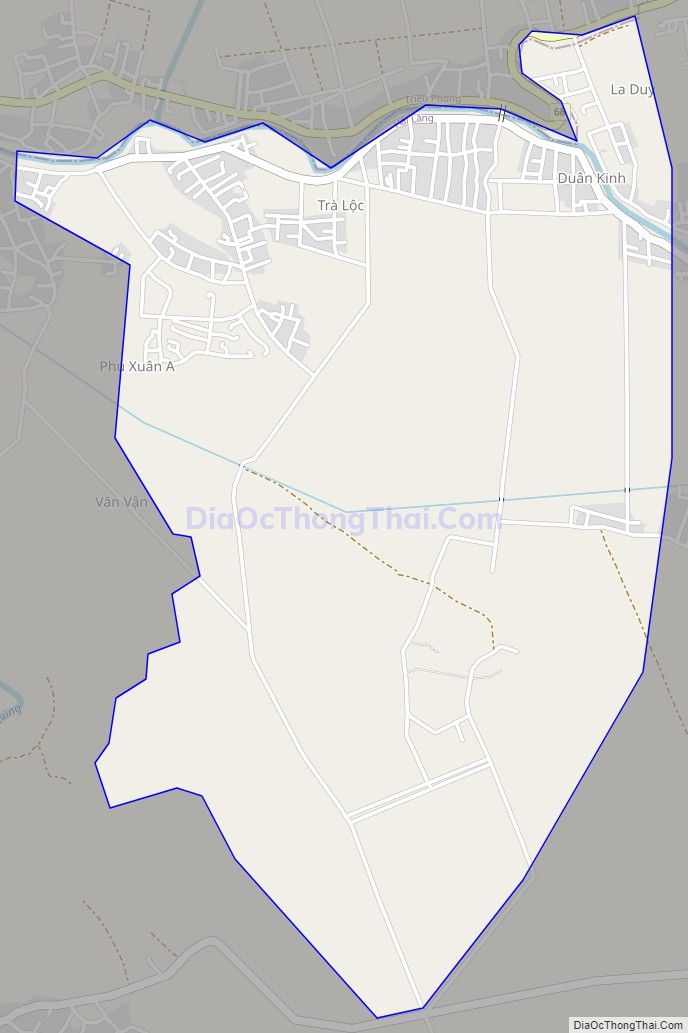 Bản đồ giao thông xã Hải Xuân (cũ), huyện Hải Lăng