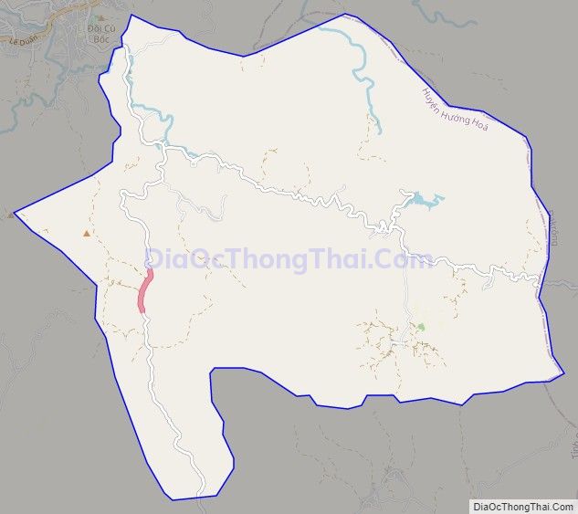 Bản đồ giao thông xã Húc, huyện Hướng Hóa