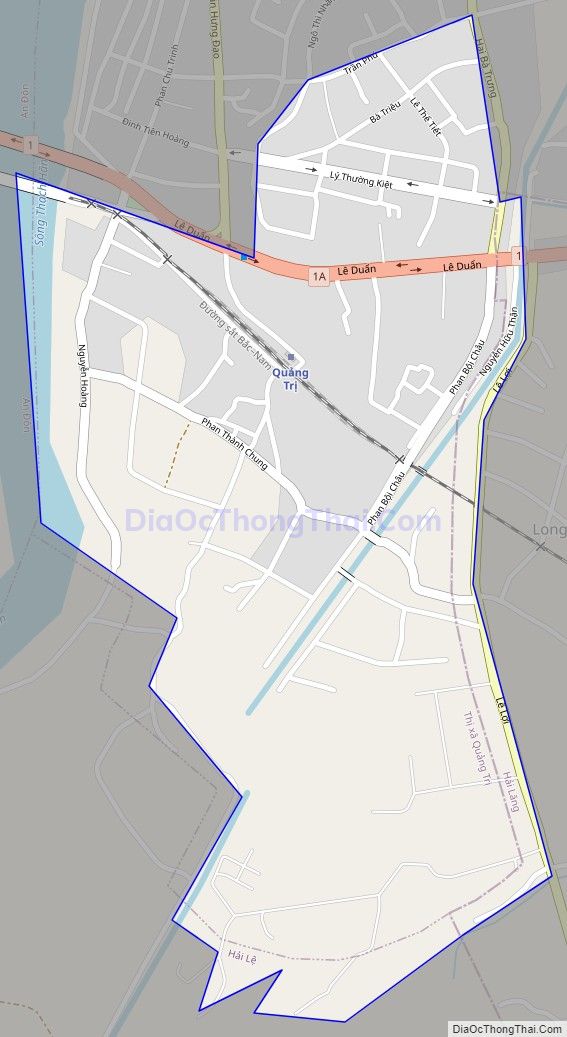 Bản đồ giao thông Phường 1, thị xã Quảng Trị