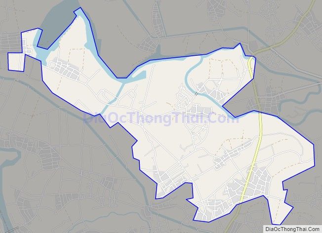 Bản đồ giao thông xã Triệu Đại, huyện Triệu Phong
