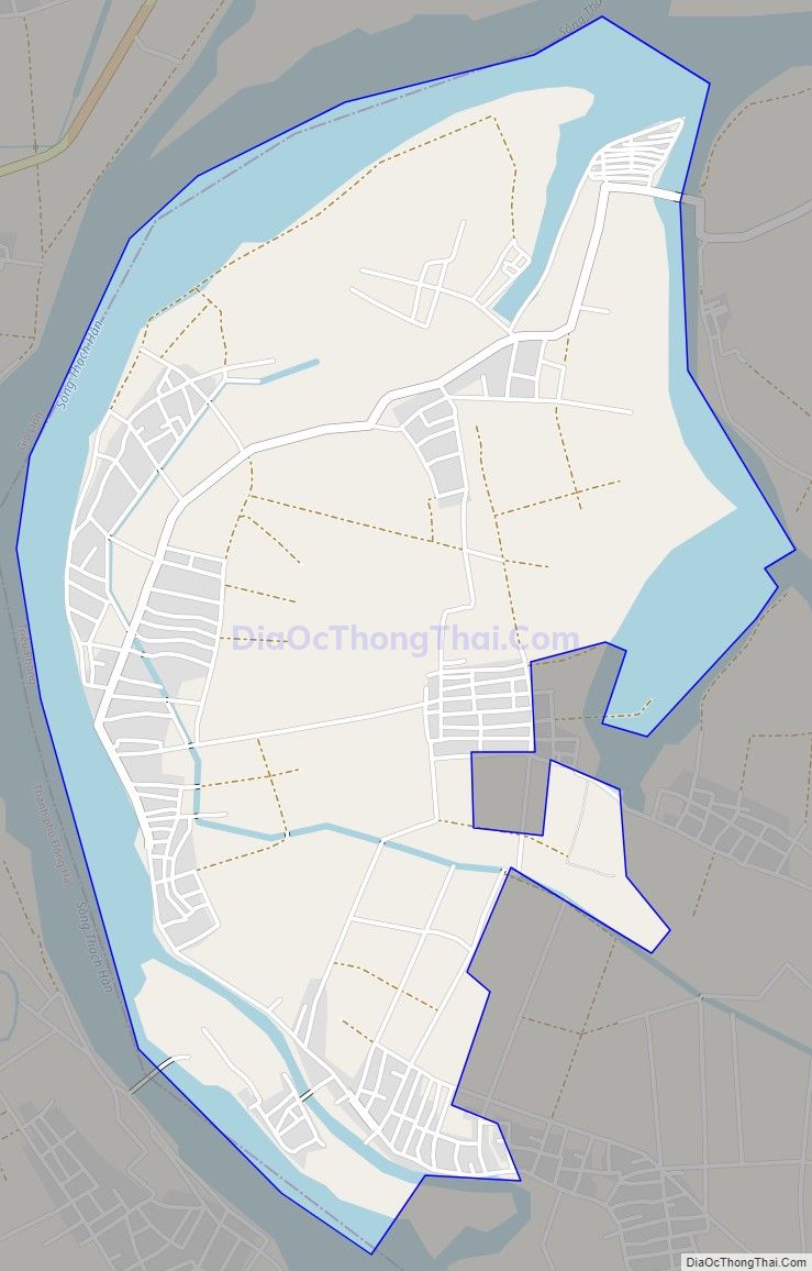 Bản đồ giao thông xã Triệu Độ, huyện Triệu Phong