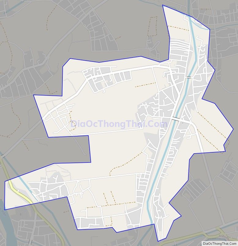 Bản đồ giao thông xã Triệu Đông (cũ), huyện Triệu Phong