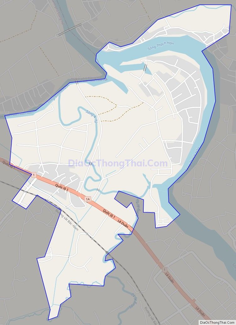 Bản đồ giao thông xã Triệu Giang, huyện Triệu Phong