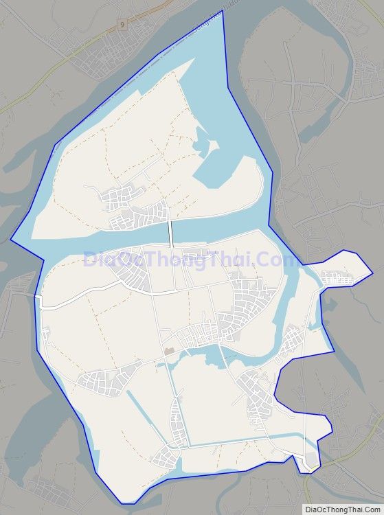 Bản đồ giao thông xã Triệu Phước, huyện Triệu Phong