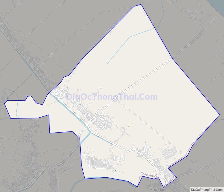 Bản đồ giao thông xã Triệu Sơn, huyện Triệu Phong