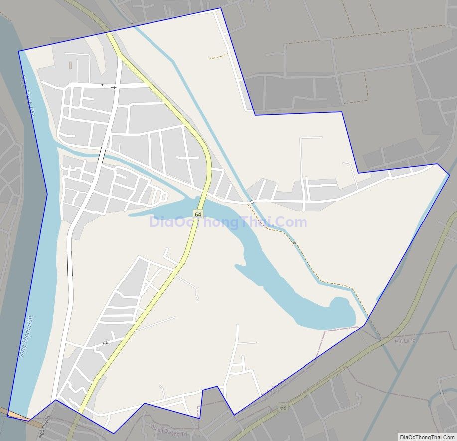 Bản đồ giao thông xã Triệu Thành, huyện Triệu Phong