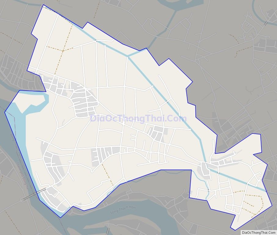 Bản đồ giao thông xã Triệu Thuận, huyện Triệu Phong