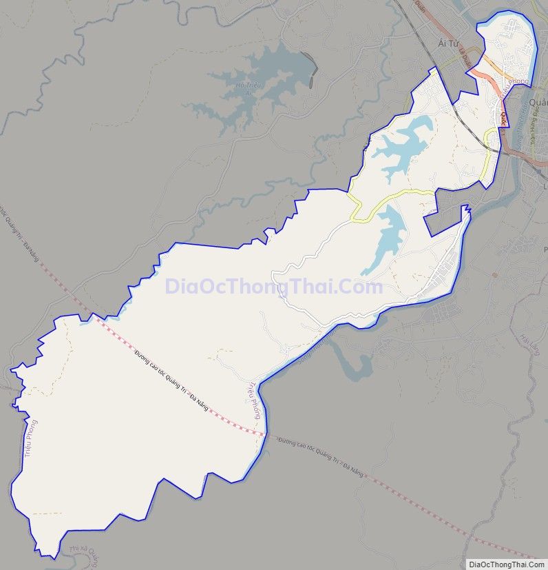 Bản đồ giao thông xã Triệu Thượng, huyện Triệu Phong
