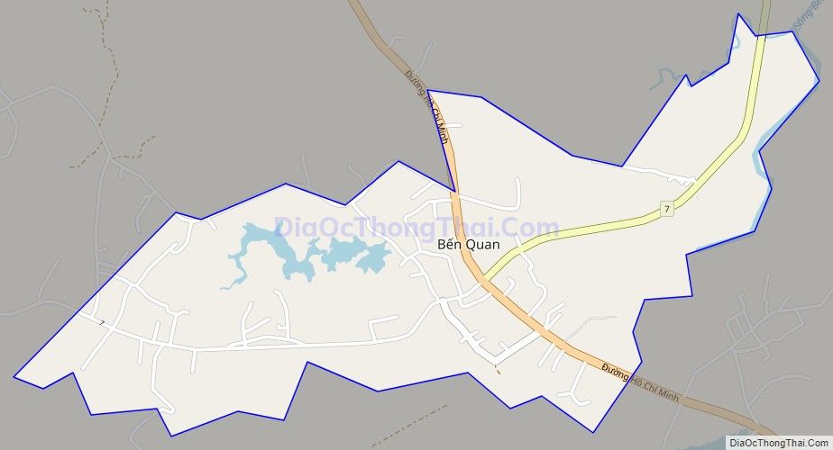 Bản đồ giao thông Thị trấn Bến Quan, huyện Vĩnh Linh