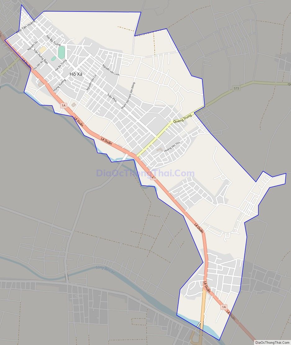 Bản đồ giao thông Thị trấn Hồ Xá, huyện Vĩnh Linh