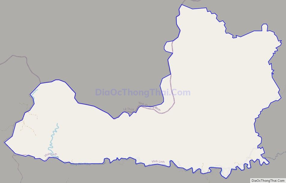 Bản đồ giao thông xã Vĩnh Ô, huyện Vĩnh Linh
