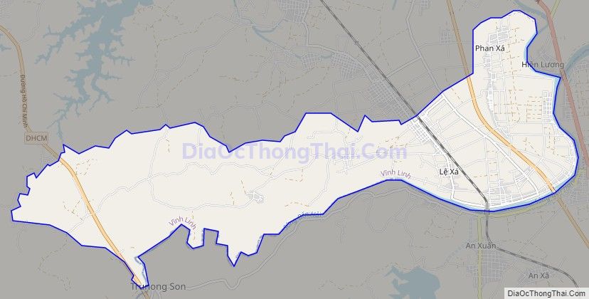 Bản đồ giao thông xã Vĩnh Sơn, huyện Vĩnh Linh