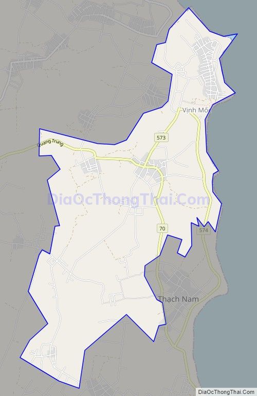 Bản đồ giao thông xã Vĩnh Thạch (cũ), huyện Vĩnh Linh