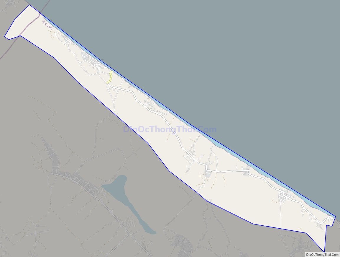 Bản đồ giao thông xã Vĩnh Thái, huyện Vĩnh Linh