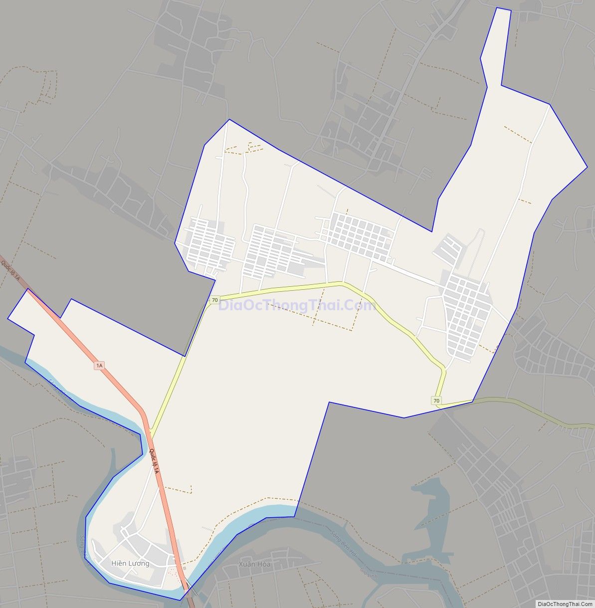 Bản đồ giao thông xã Vĩnh Thành (cũ), huyện Vĩnh Linh