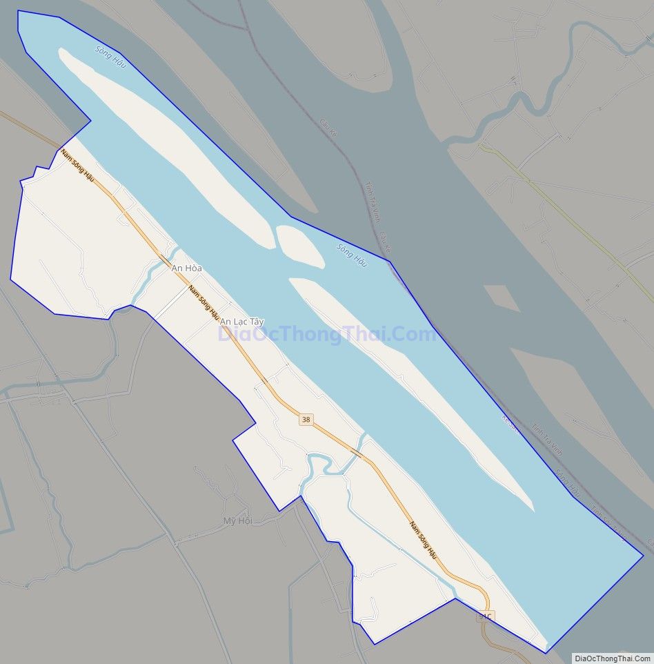 Bản đồ giao thông xã An Lạc Tây, huyện Kế Sách