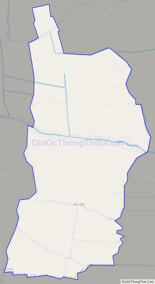 Bản đồ giao thông xã Kế Thành, huyện Kế Sách