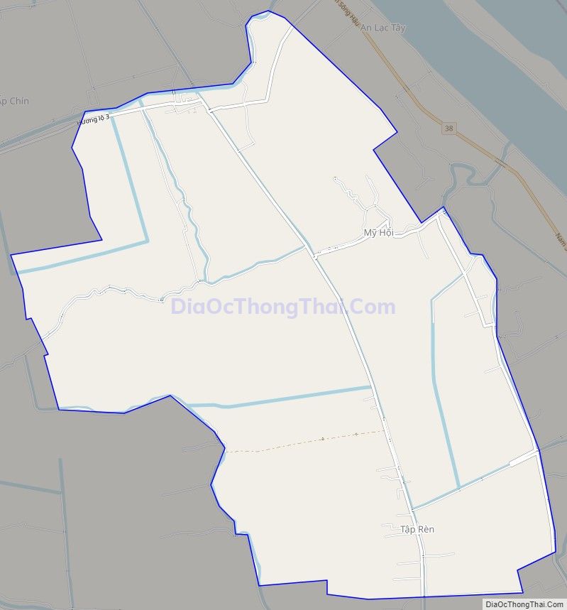 Bản đồ giao thông xã Thới An Hội, huyện Kế Sách