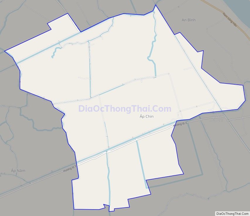 Bản đồ giao thông xã Trinh Phú, huyện Kế Sách