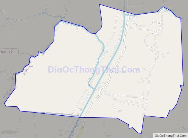 Bản đồ giao thông xã Châu Khánh, huyện Long Phú