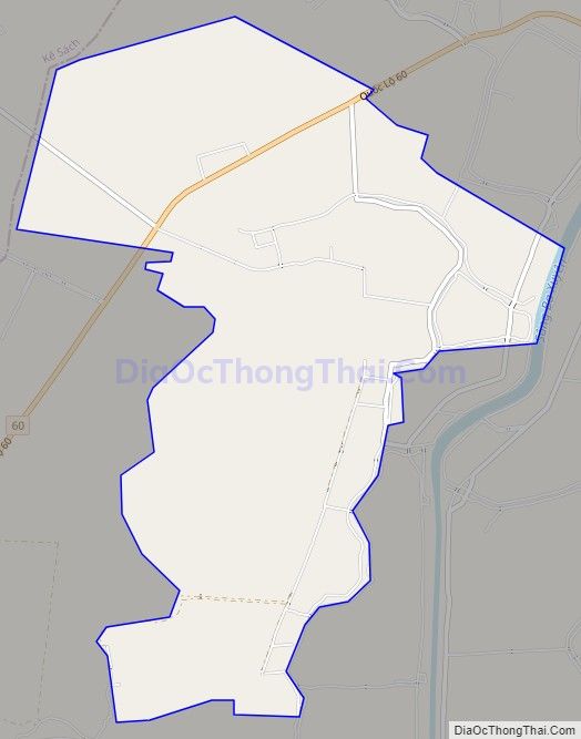 Bản đồ giao thông xã Hậu Thạnh, huyện Long Phú