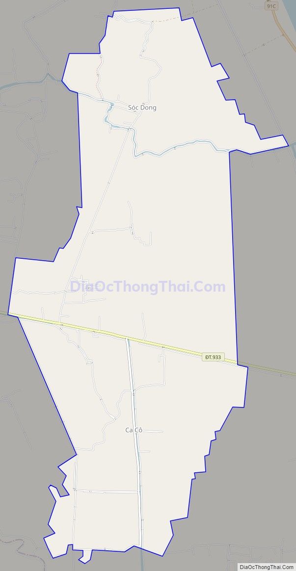 Bản đồ giao thông xã Tân Hưng, huyện Long Phú
