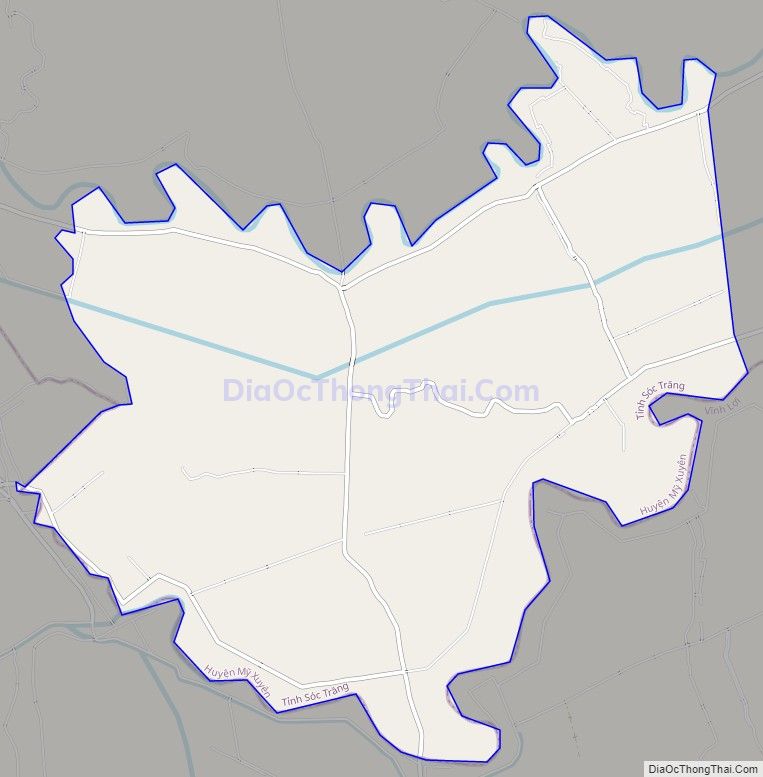Bản đồ giao thông xã Gia Hòa 2, huyện Mỹ Xuyên