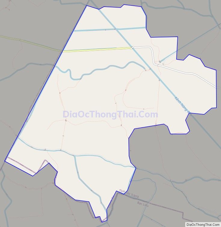 Bản đồ giao thông xã Vĩnh Lợi, huyện Thạnh Trị