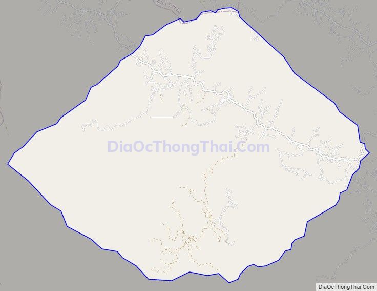 Bản đồ giao thông xã Chiềng Chung, huyện Mai Sơn