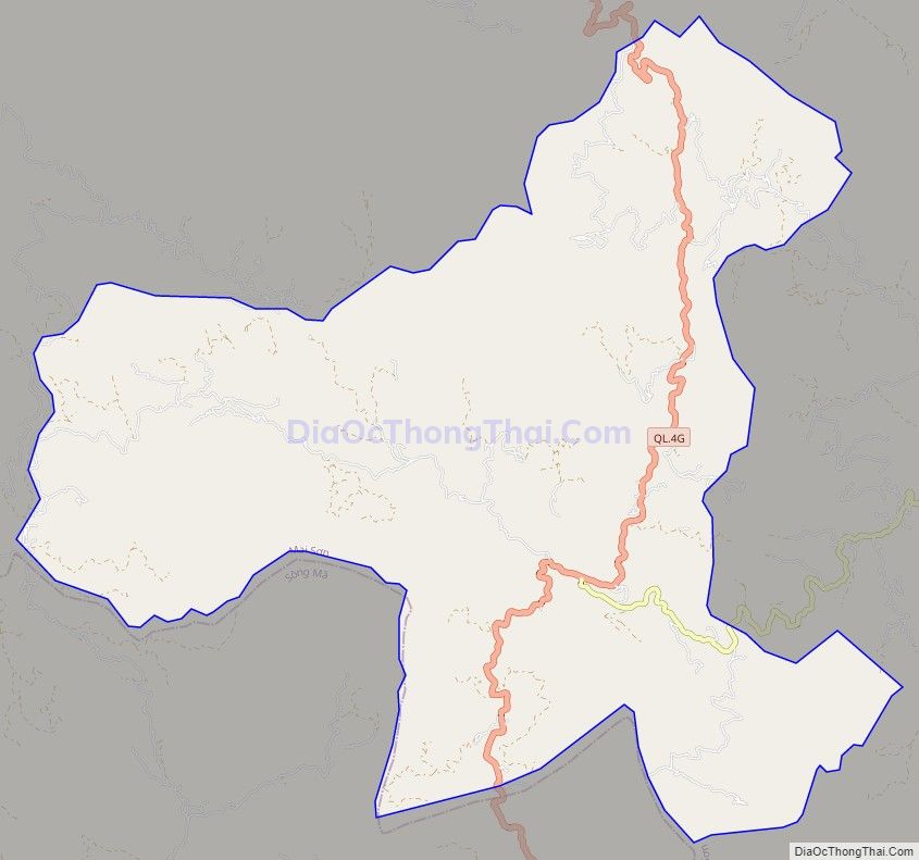 Bản đồ giao thông xã Nà Ớt, huyện Mai Sơn