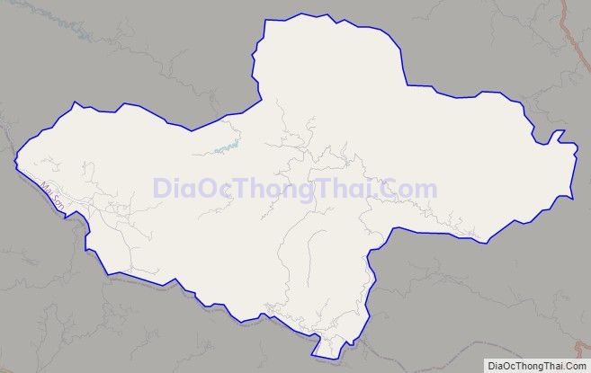 Bản đồ giao thông xã Phiêng Cằm, huyện Mai Sơn