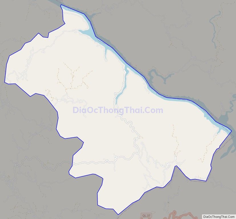 Bản đồ giao thông xã Tà Hộc, huyện Mai Sơn