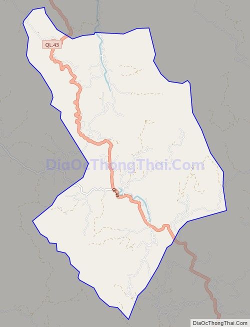 Bản đồ giao thông xã Nà Mường, huyện Mộc Châu