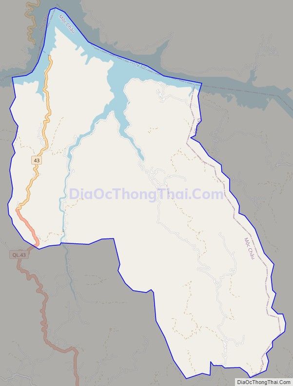 Bản đồ giao thông xã Quy Hướng, huyện Mộc Châu
