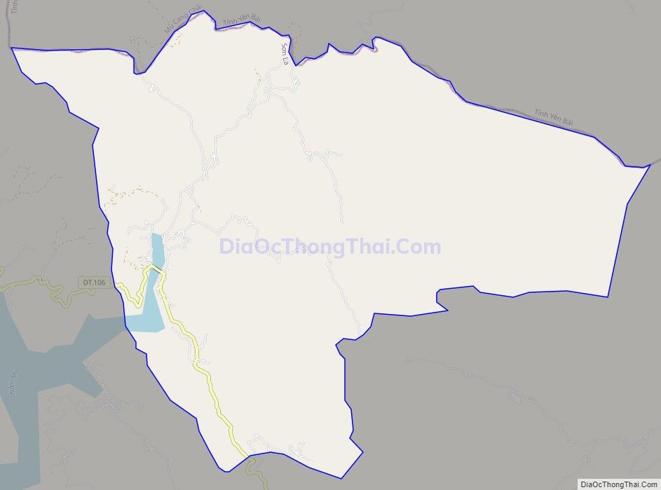 Bản đồ giao thông xã Hua Trai, huyện Mường La