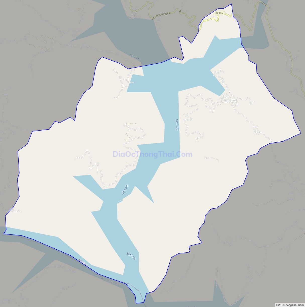 Bản đồ giao thông xã Mường Trai, huyện Mường La