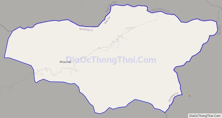 Bản đồ giao thông xã Ngọc Chiến, huyện Mường La