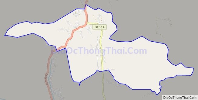 Bản đồ giao thông xã Huy Hạ, huyện Phù Yên