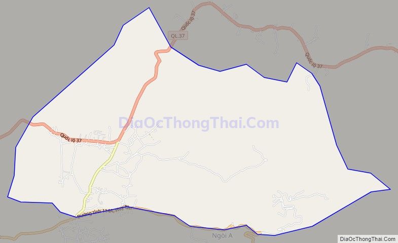 Bản đồ giao thông xã Huy Thượng, huyện Phù Yên