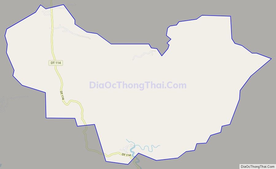 Bản đồ giao thông xã Huy Tường, huyện Phù Yên