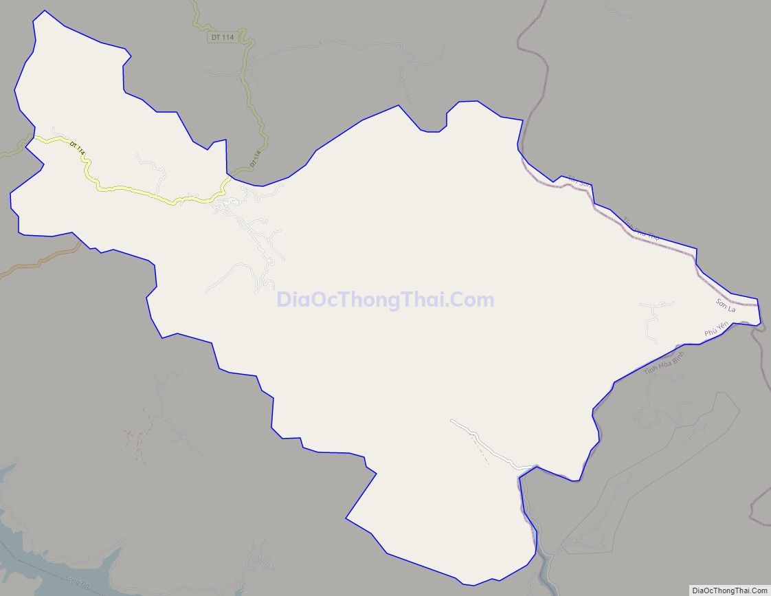 Bản đồ giao thông xã Mường Bang, huyện Phù Yên