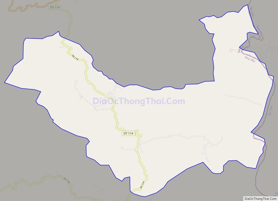 Bản đồ giao thông xã Mường Do, huyện Phù Yên