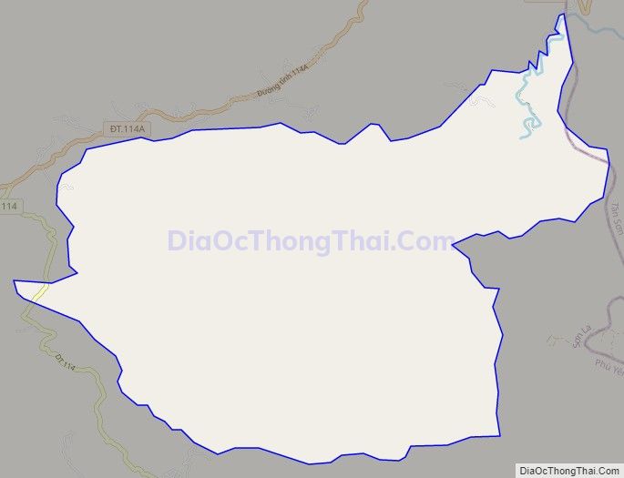 Bản đồ giao thông xã Mường Lang, huyện Phù Yên