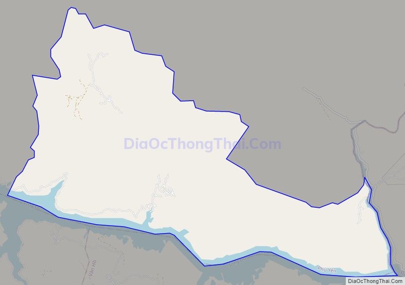 Bản đồ giao thông xã Nam Phong, huyện Phù Yên