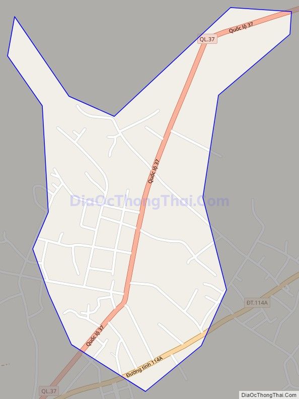 Bản đồ giao thông Thị trấn Phù Yên, huyện Phù Yên