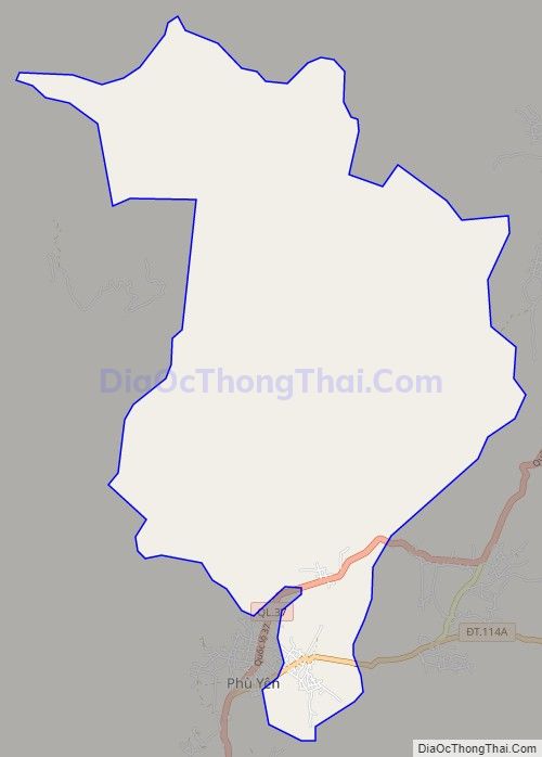 Bản đồ giao thông xã Quang Huy, huyện Phù Yên