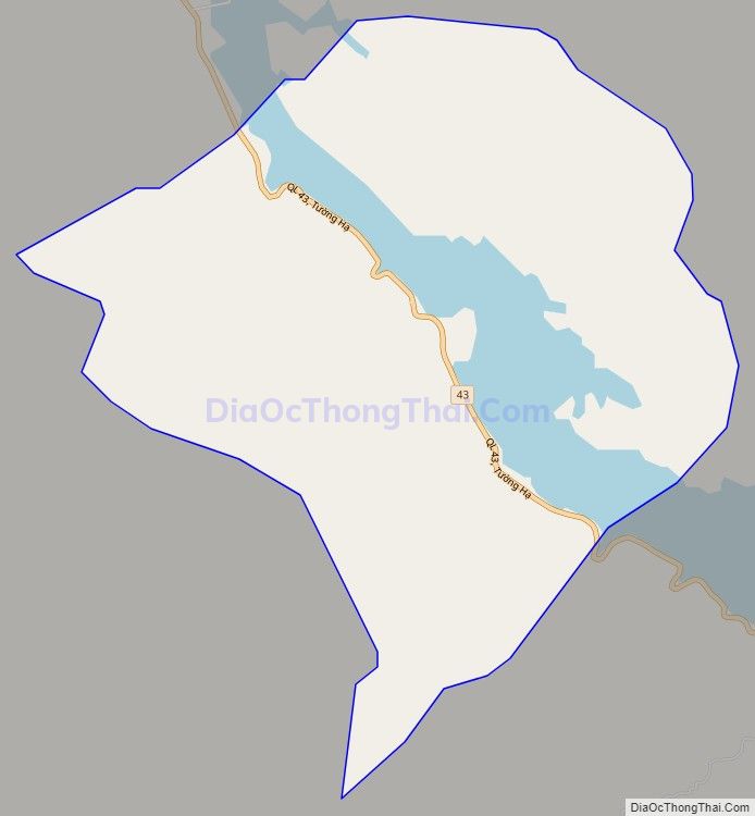 Bản đồ giao thông xã Tường Hạ, huyện Phù Yên