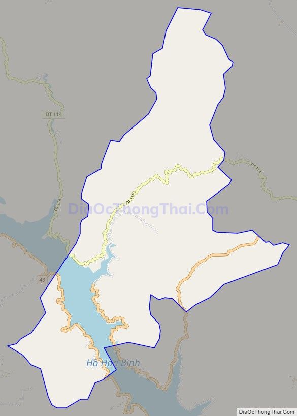 Bản đồ giao thông xã Tường Phong, huyện Phù Yên