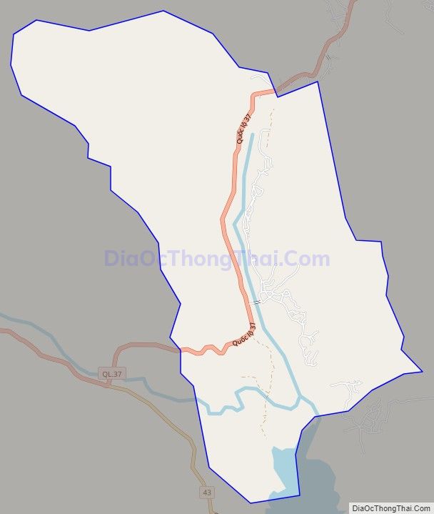 Bản đồ giao thông xã Tường Phù, huyện Phù Yên
