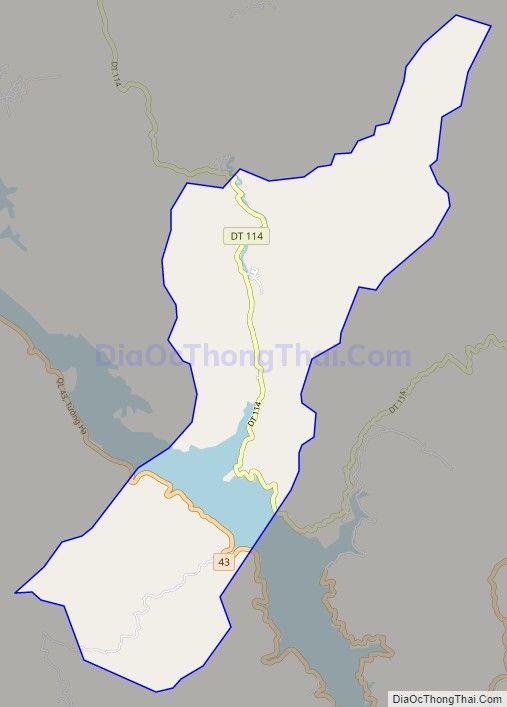 Bản đồ giao thông xã Tường Tiến, huyện Phù Yên